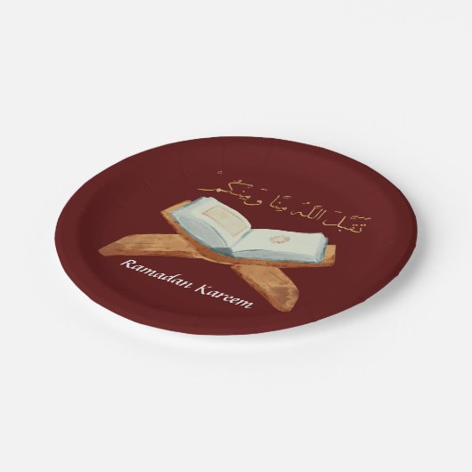 Ramadan Kareem Ramadan Mubarak Paper Tellers Pappteller (Schrägansicht)