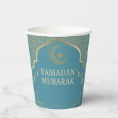 Ramadan Kareem Ramadan Mubarak Papiertassen Pappbecher (Vorderseite)