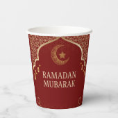 Ramadan Kareem Ramadan Mubarak Papiertassen Pappbecher (Rückseite)