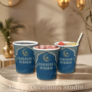 Ramadan Kareem Ramadan Mubarak Papiertassen Pappbecher