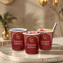 Ramadan Kareem Ramadan Mubarak Papiertassen Pappbecher