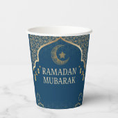 Ramadan Kareem Ramadan Mubarak Papiertassen Pappbecher (Rückseite)