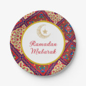 Ramadan Kareem Ramadan Mubarak Pappteller (Vorderseite)