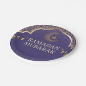 Ramadan Kareem Ramadan Mubarak Pappteller (Schrägansicht)