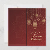Ramadan Kareem Raman Wünsche Einladung (Vorderseite)