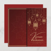 Ramadan Kareem Raman Wünsche Feiertagskarte (Vorne/Hinten)