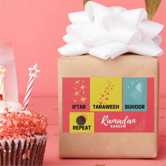 Ramadan Kareem Rechteckiger Aufkleber (Party)