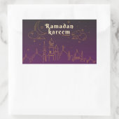 Ramadan Kareem Rechteckiger Aufkleber (Tasche)