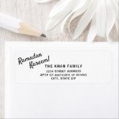 Ramadan Kareem Rücksendeadresse Aufkleber (Insitu)