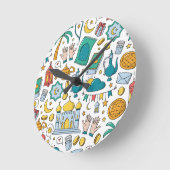 Ramadan Kareem  Runde Wanduhr (Winkel)