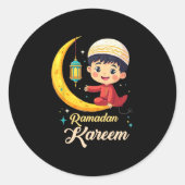 Ramadan Kareem Runder Aufkleber (Vorderseite)