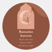 Ramadan Kareem Runder Aufkleber (Vorderseite)