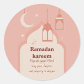Ramadan Kareem Runder Aufkleber (Vorderseite)