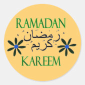 Ramadan Kareem Runder Aufkleber (Vorderseite)
