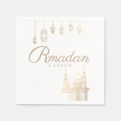 Ramadan Kareem Thema Napkin zum Feiern Serviette (Vorderseite)