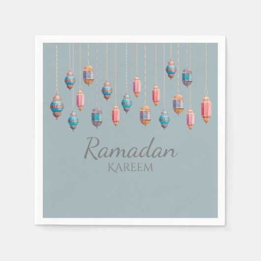 Ramadan Kareem Thema Napkin zum Feiern Serviette (Vorderseite)