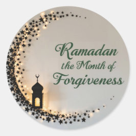 Ramadan Kareem theme gift sticker  for celebration