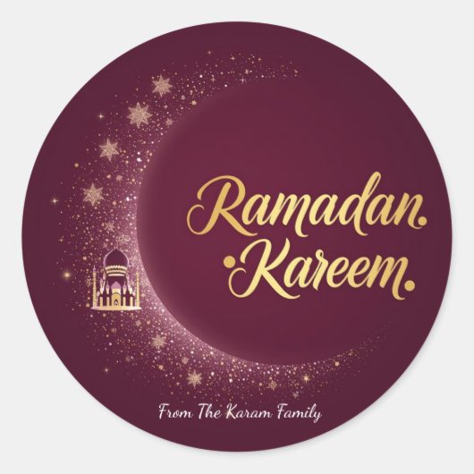 Ramadan Kareem theme gift Sticker for celebration (Vorderseite)