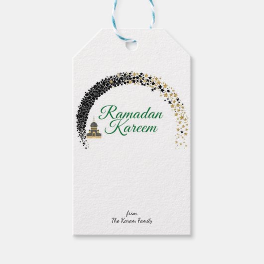 Ramadan Kareem theme gift Sticker for celebration Geschenkanhänger (Vorderseite)