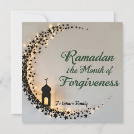 Ramadan Kareem theme personalized gift paper Feiertagskarte