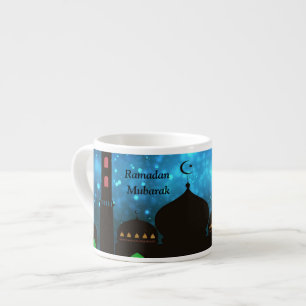 Ramadan Kareem Typografie Islamischer Crescent Tex Espressotasse