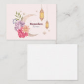 Ramadan Kareem Watercolor Mitteilungskarte (Vorne/Hinten)