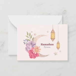 Ramadan Kareem Watercolor Mitteilungskarte