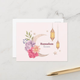 Ramadan Kareem Watercolor Postkarte