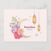 Ramadan Kareem Watercolor Postkarte (Vorderseite)
