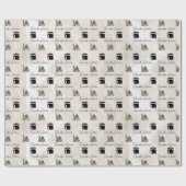 Ramadan Kareem Wrapping Paper – Kaaba & Masjid  Geschenkpapier (Flach)