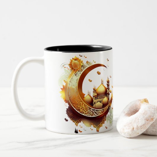 RAMADAN KAREEM ZWEIFARBIGE TASSE (Mit Donut)