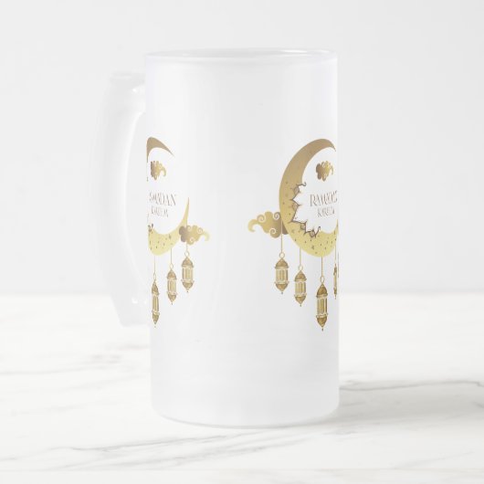 Ramadan Karem Mattglas Bierglas (Vorderseite Links)