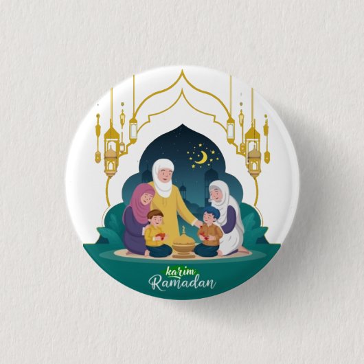 Ramadan Karim Button (Vorderseite)