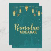 Ramadan-Karte Feiertagskarte (Vorne/Hinten)