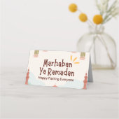 Ramadan-Karte für Muslime Platzkarte (Rückseite)