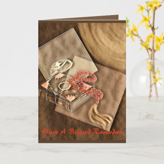 Ramadan-Karte Karte (Gelbe Blume)