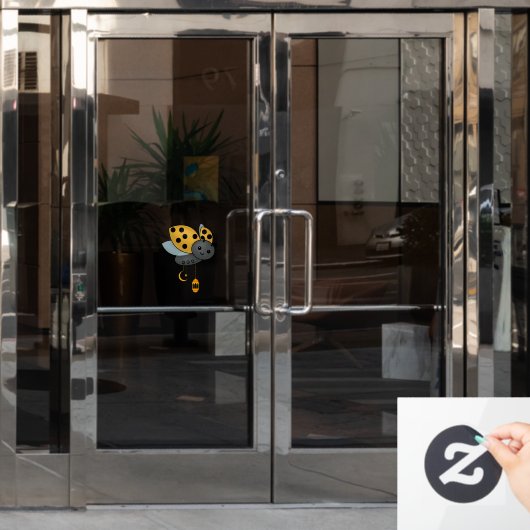 Ramadan Ladybug Lanterns Fensteraufkleber (Büro Tür)