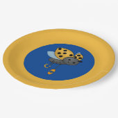 Ramadan Ladybug Lanterns Pappteller (Schrägansicht)