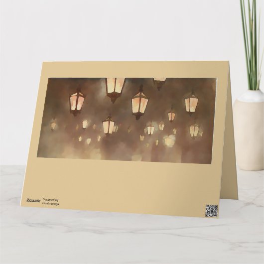 Ramadan-Lampen - Gemälde Karte (Rückseite)