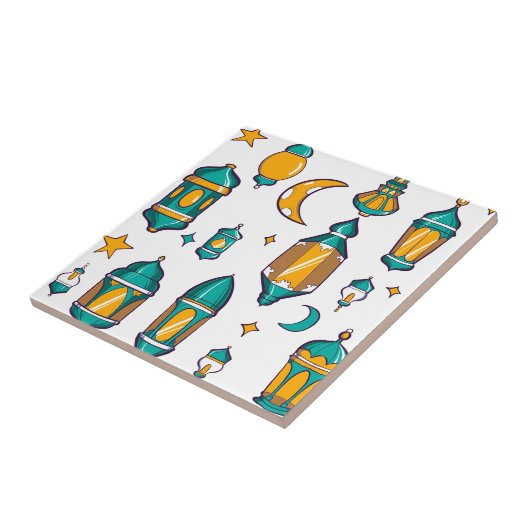 Ramadan lantern Islamic Fliese (Seite)