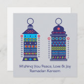 Ramadan Lanterns Feiertagskarte (Vorne/Hinten)