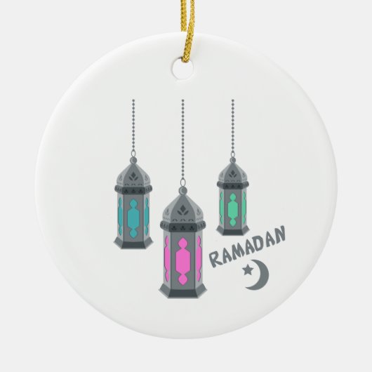Ramadan Lanterns Keramik Ornament (Vorne)