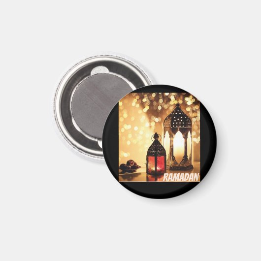 Ramadan-Laterne. Magnet (Vorderseite/Rückseite)