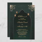 Ramadan Laternen muslim Hochzeitseinladung Einladung (Vorne/Hinten)