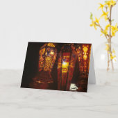 Ramadan-Laternen-Ramadan-Karte Karte (Gelbe Blume)