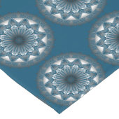 Ramadan Mandala Blue Gray Table Runner Kurzer Tischläufer (Ecke)