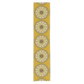 Ramadan Mandala Gold Table Runner Kurzer Tischläufer (Vorderseite)