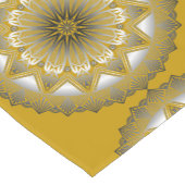 Ramadan Mandala Gold Table Runner Kurzer Tischläufer (Ecke)