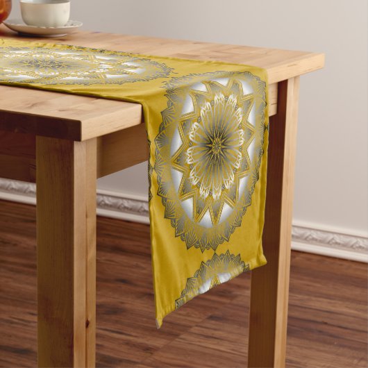 Ramadan Mandala Gold Table Runner Kurzer Tischläufer (Beispiel)