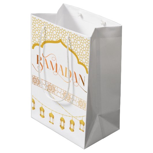 RAMADAN MITTLERE GESCHENKTÜTE (Rückseite Schrägansicht)